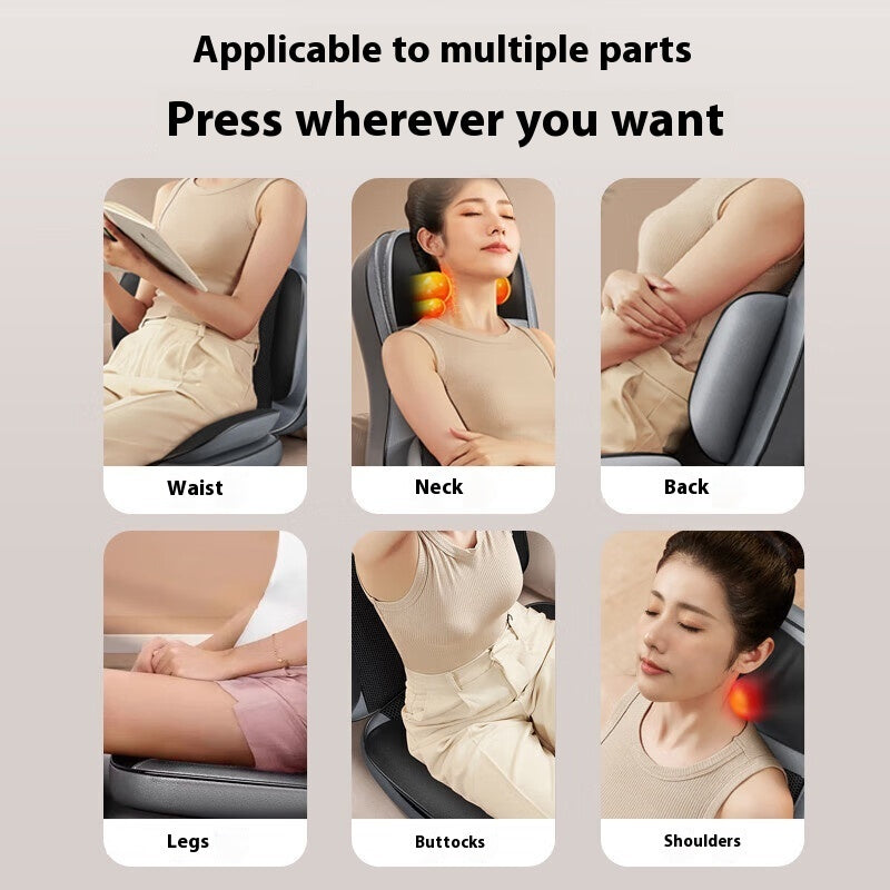 Zenlux™ Massage Back Cushion (Waist & Neck Massager