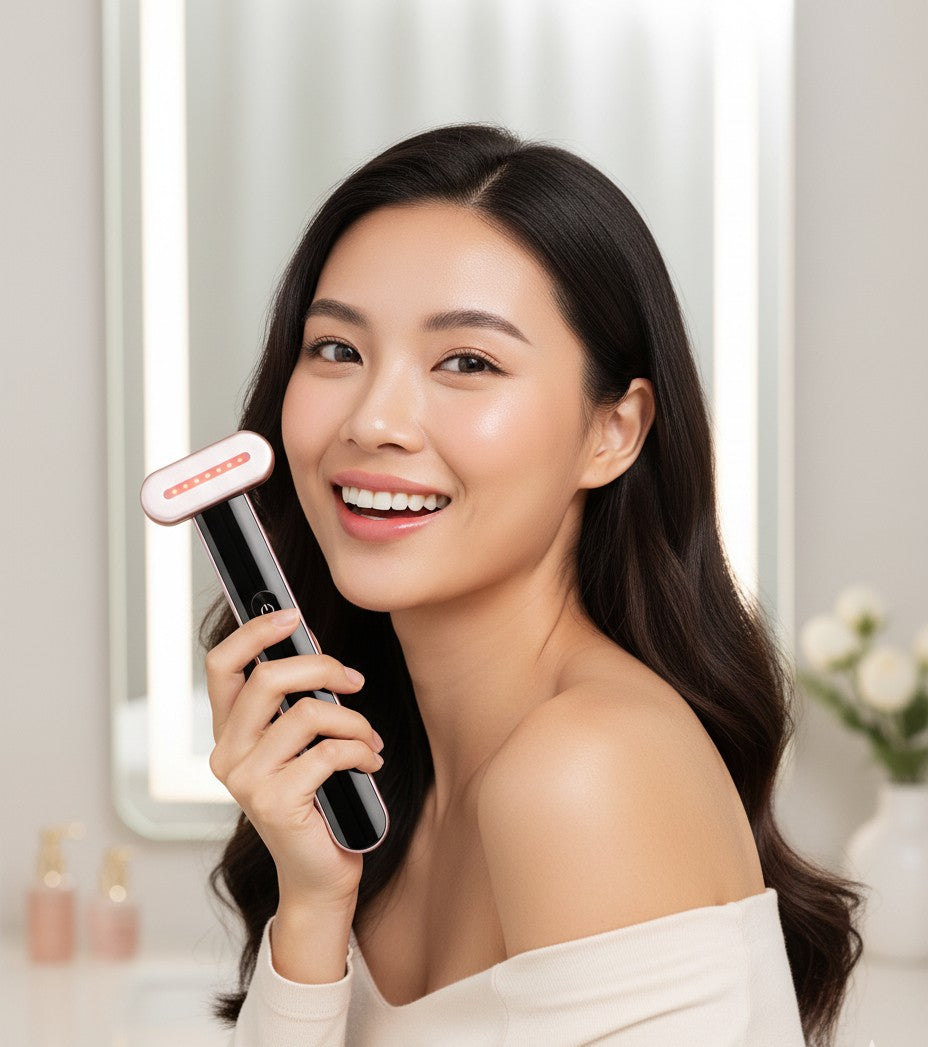 Red light massage wands