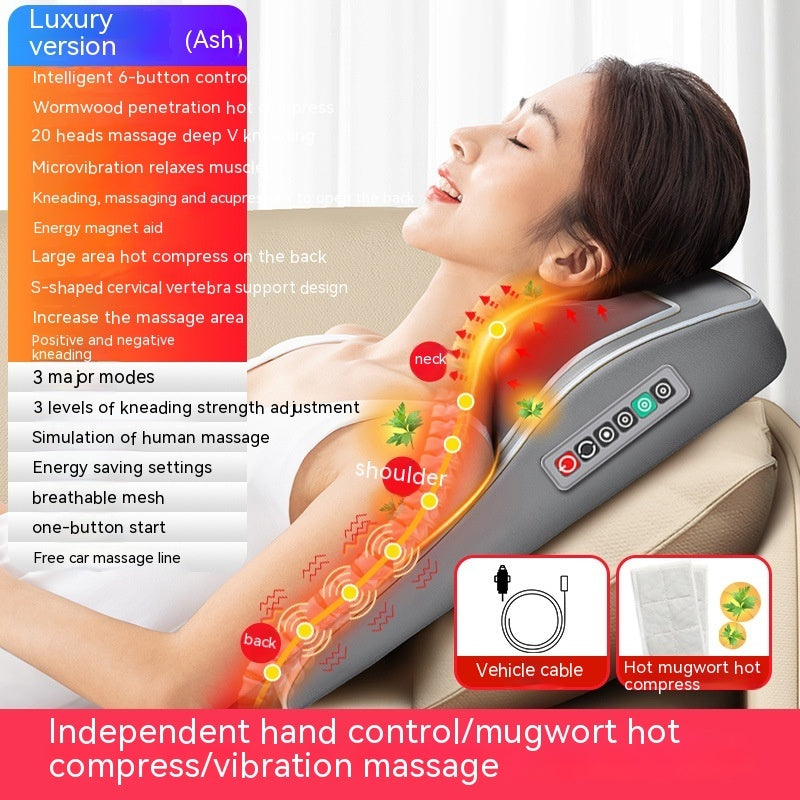 Zenlux™ Neck & Back Massage Cushion