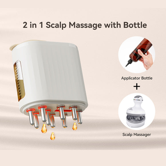 Zenlux™ 2-in-1 Electric Scalp Massager & Hair Oil Applicator