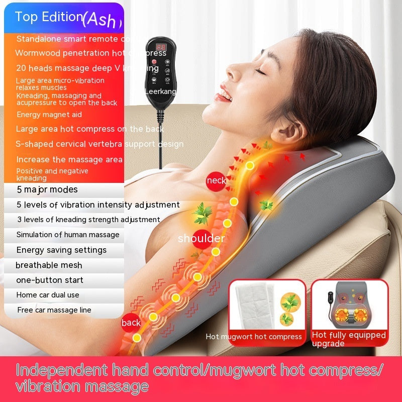 Zenlux™ Neck & Back Massage Cushion